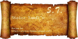 Stolcz Tamás névjegykártya