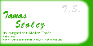 tamas stolcz business card
